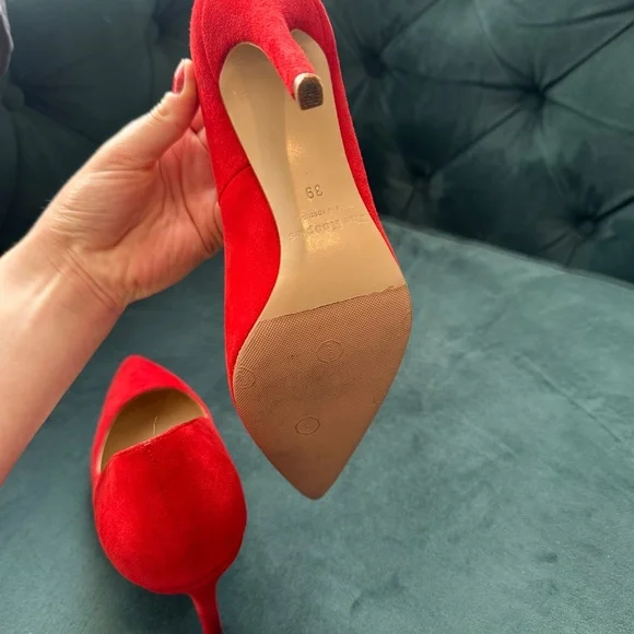 The Kooples red suede heels - added outsoles! - Picture 5 of 6